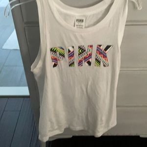 pink tank top
